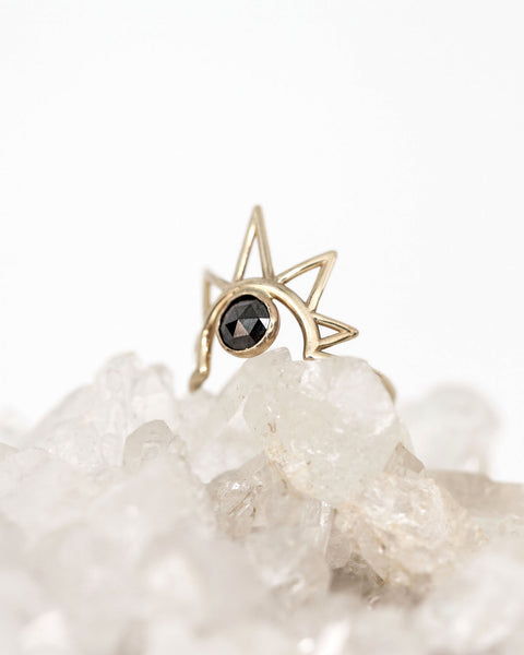 Black Diamond Sun Ring