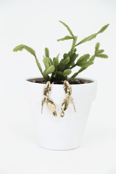 Cactus Leaf Earrings