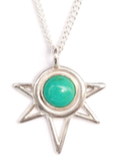 Mini Sun Necklace - Turquoise