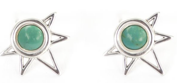 Sun Studs - Turquoise