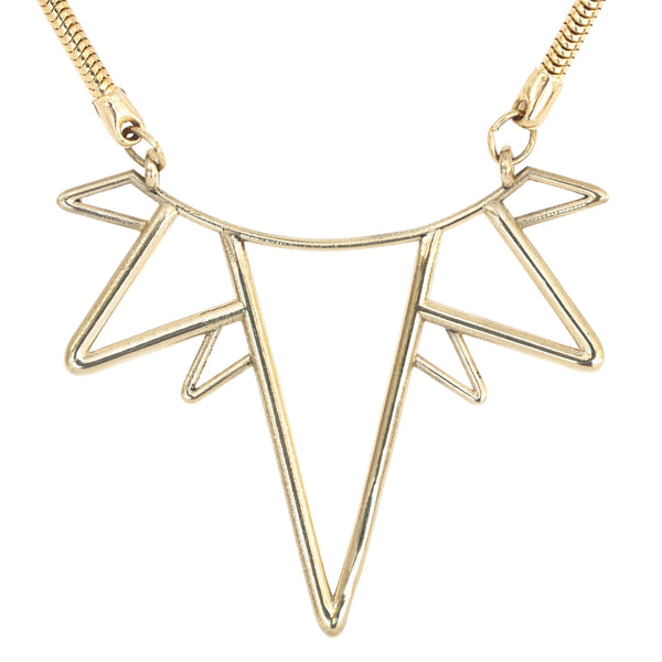 Gold Collar Sun Necklace