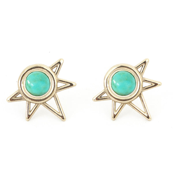 Sun Studs - Turquoise