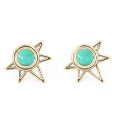 Sun Studs - Turquoise