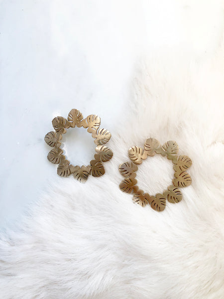 Circle of Leaves Hoops