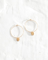 Dangling Leaf Hoops