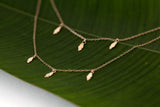 Double Layer Banana Leaf Necklace
