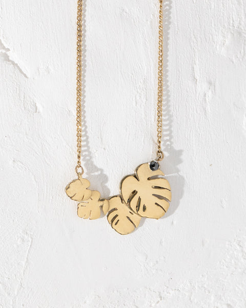 4 Dainty Leaves Necklace