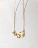 4 Dainty Leaves Necklace