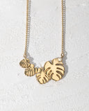 4 Dainty Leaves Necklace