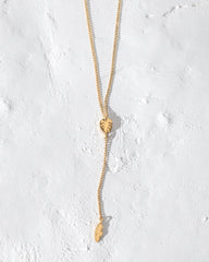 Lariat Leaf Necklace