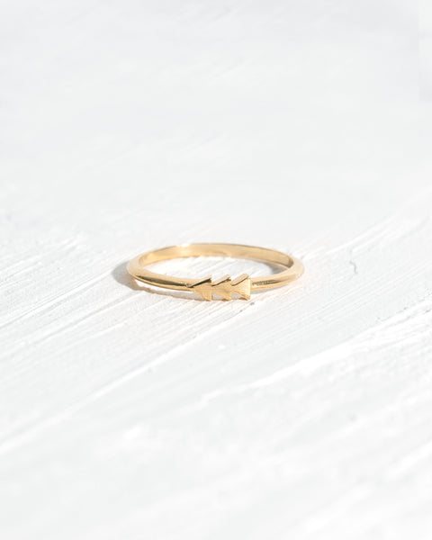 Triple Arrow Stacking Ring